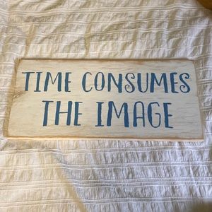 Wooden painted sign